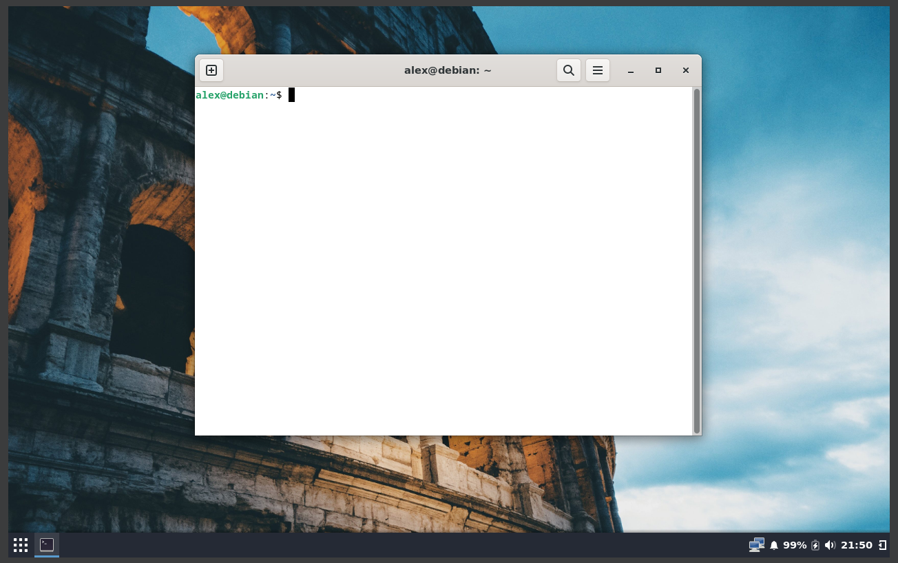 Running 'Budgie desktop'